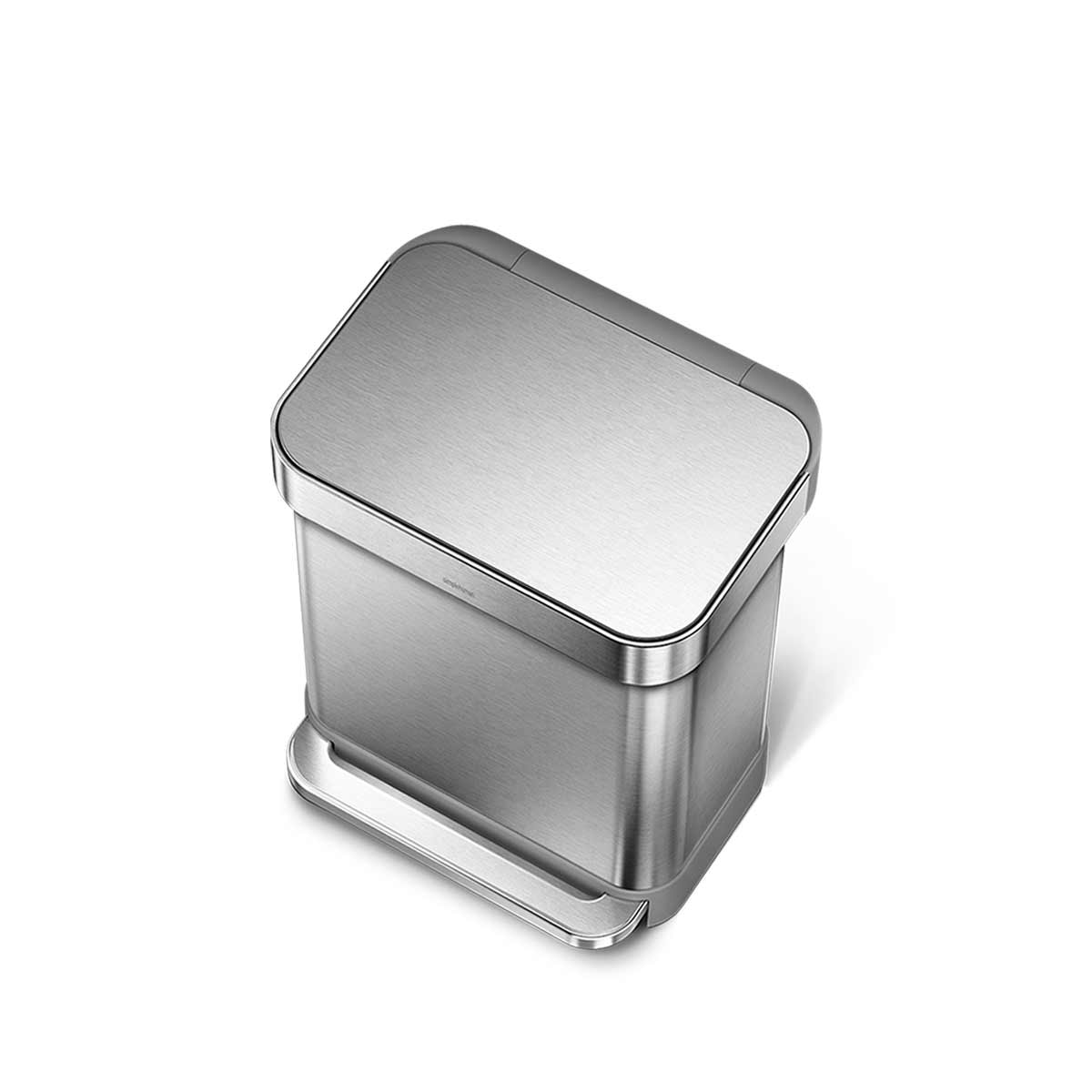 30L rectangular step can with liner pocket