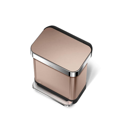 30L rectangular step can with liner pocket