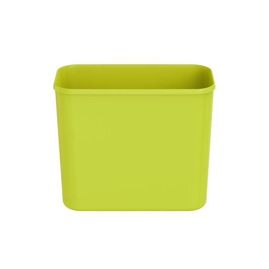 Simplehuman 4L Green Plastic Compost Caddy Inner Bucket, removable and easy-clean.